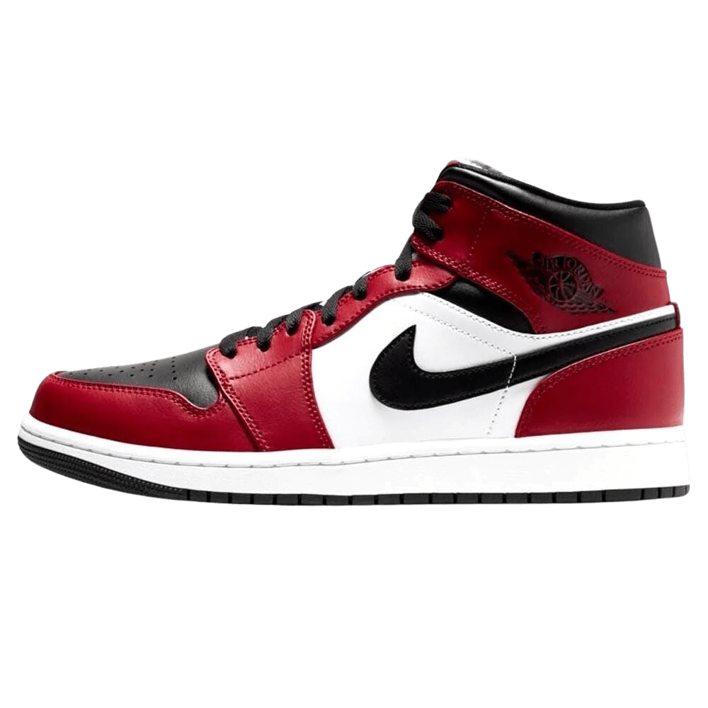 Air Jordan 1 Mid 'Chicago Black Toe'- Streetwear Fashion - lacezy.com