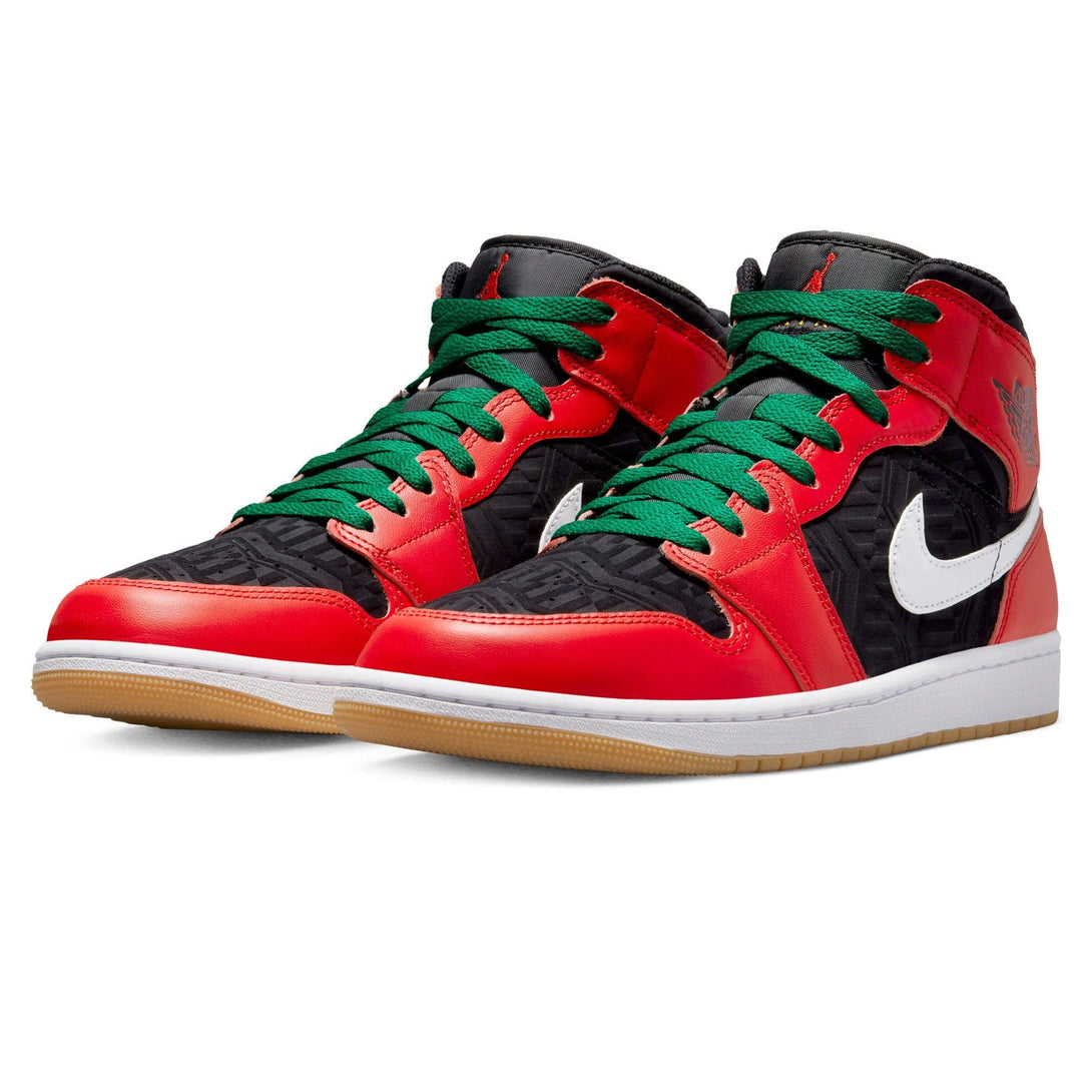 Air Jordan 1 Mid 'Christmas'- Streetwear Fashion - lacezy.com