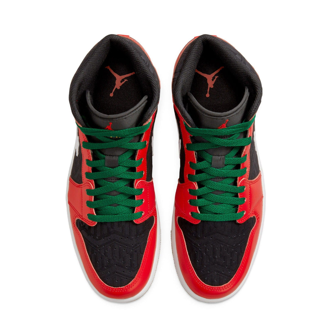 Air Jordan 1 Mid 'Christmas'- Streetwear Fashion - lacezy.com