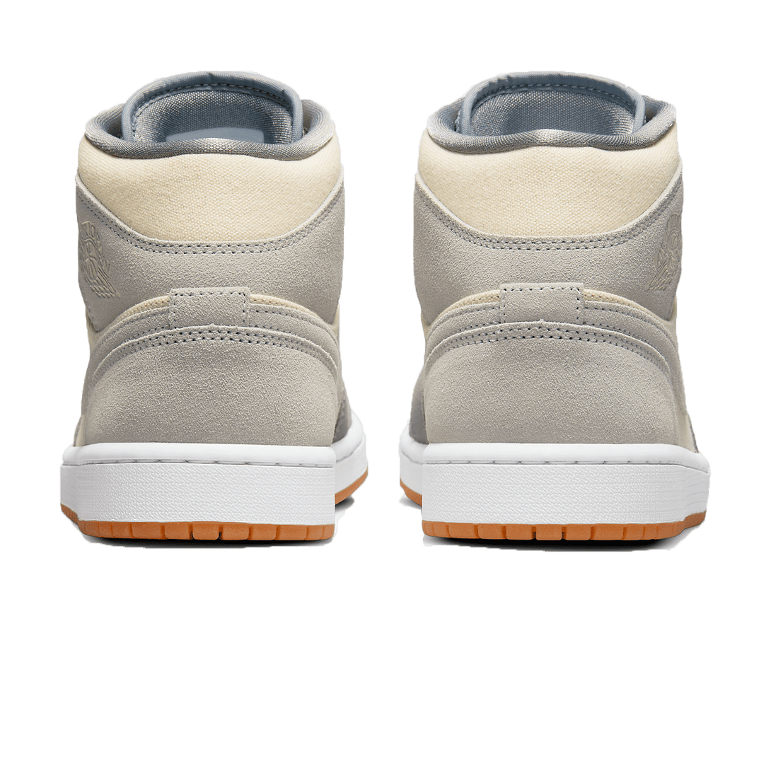 Air Jordan 1 Mid Coconut Milk Particle Grey- Streetwear Fashion - lacezy.com