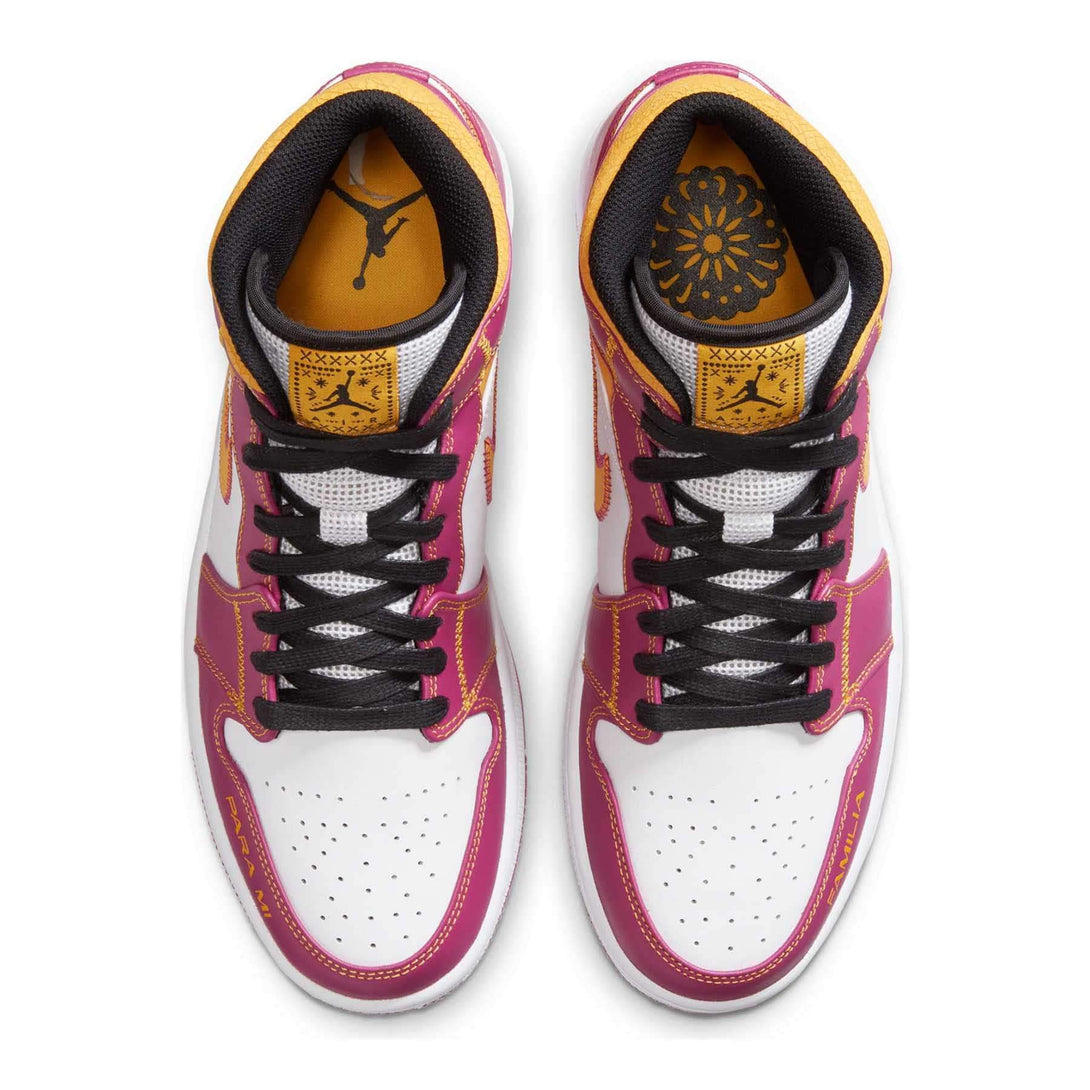 Air Jordan 1 Mid 'Día de Muertos'- Streetwear Fashion - lacezy.com