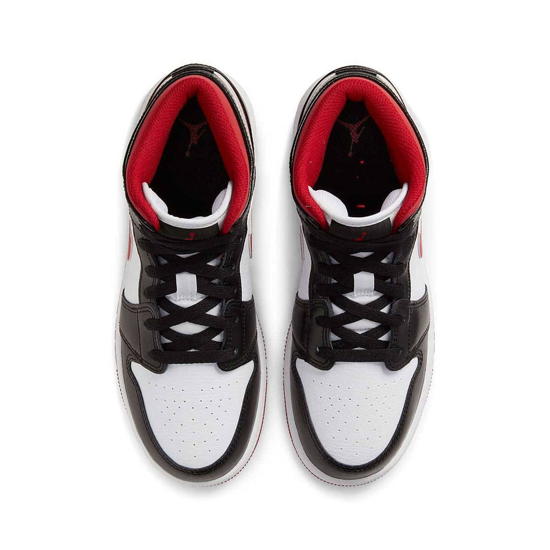 Air Jordan 1 Mid GS 'Black Gym Red'- Streetwear Fashion - lacezy.com