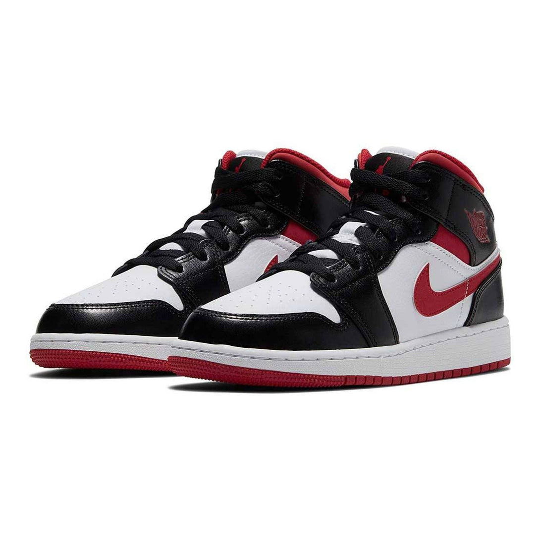 Air Jordan 1 Mid GS 'Black Gym Red'- Streetwear Fashion - lacezy.com