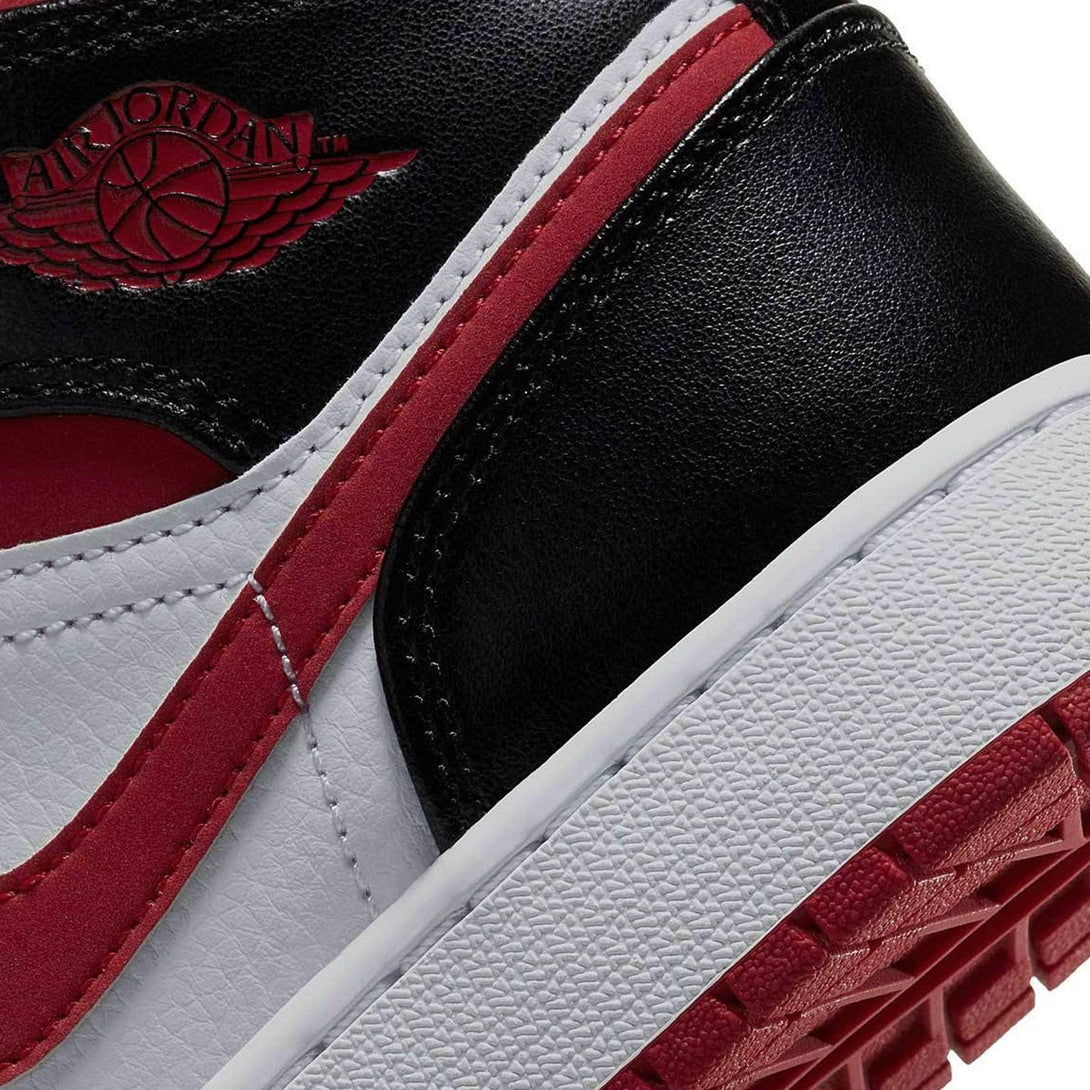 Air Jordan 1 Mid GS 'Black Gym Red'- Streetwear Fashion - lacezy.com