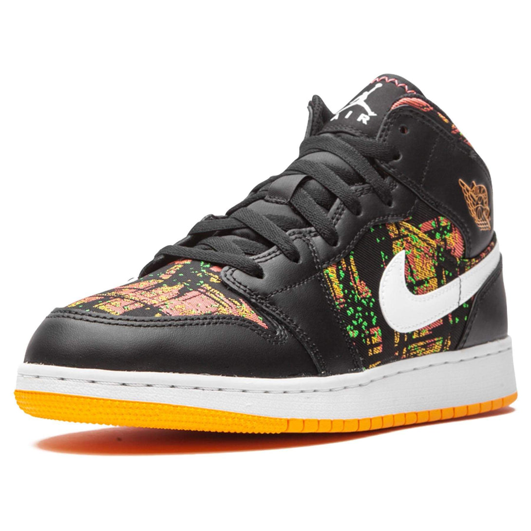 Air Jordan 1 Mid GS 'Black Laser Orange'- Streetwear Fashion - lacezy.com