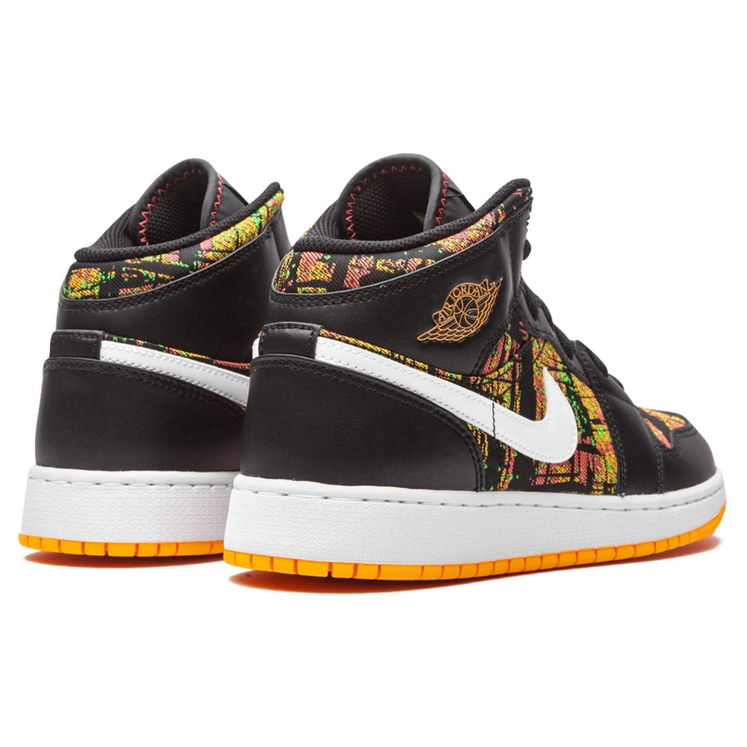 Air Jordan 1 Mid GS 'Black Laser Orange'- Streetwear Fashion - lacezy.com