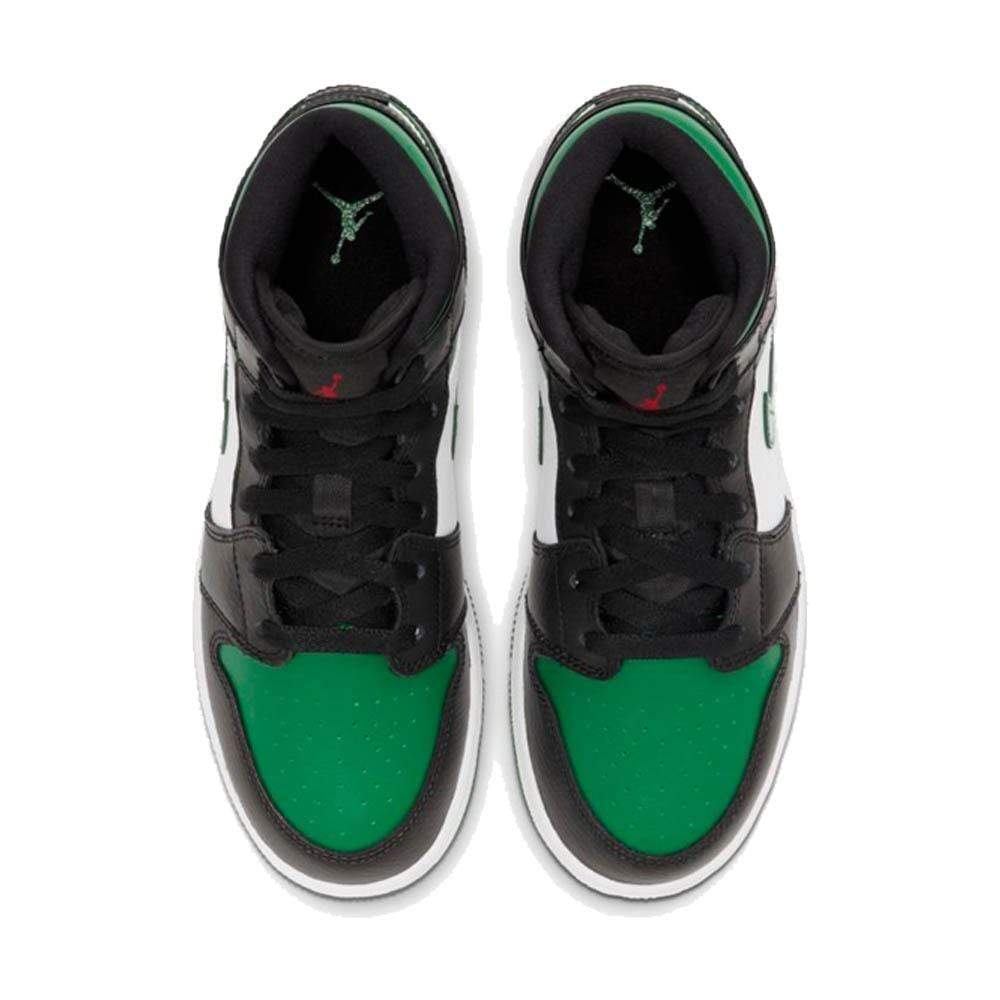 Air Jordan 1 Mid GS 'Black Pine Green'- Streetwear Fashion - lacezy.com