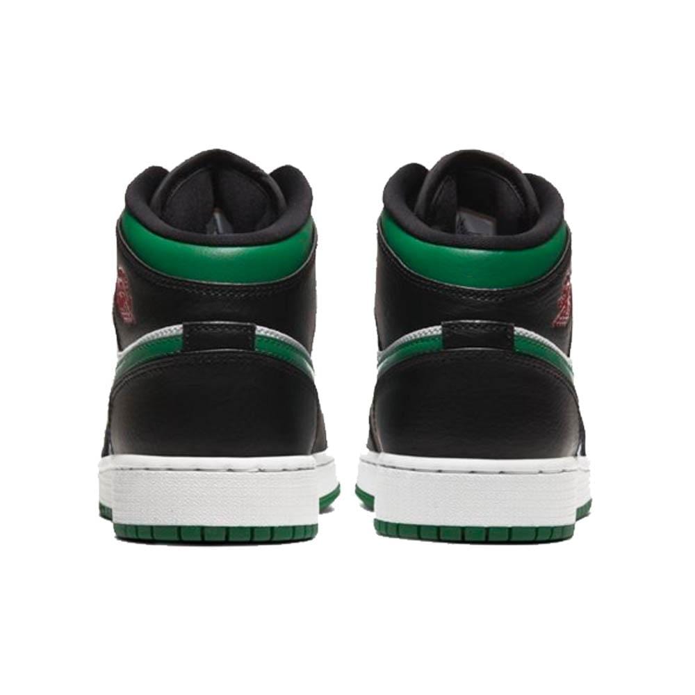 Air Jordan 1 Mid GS 'Black Pine Green'- Streetwear Fashion - lacezy.com