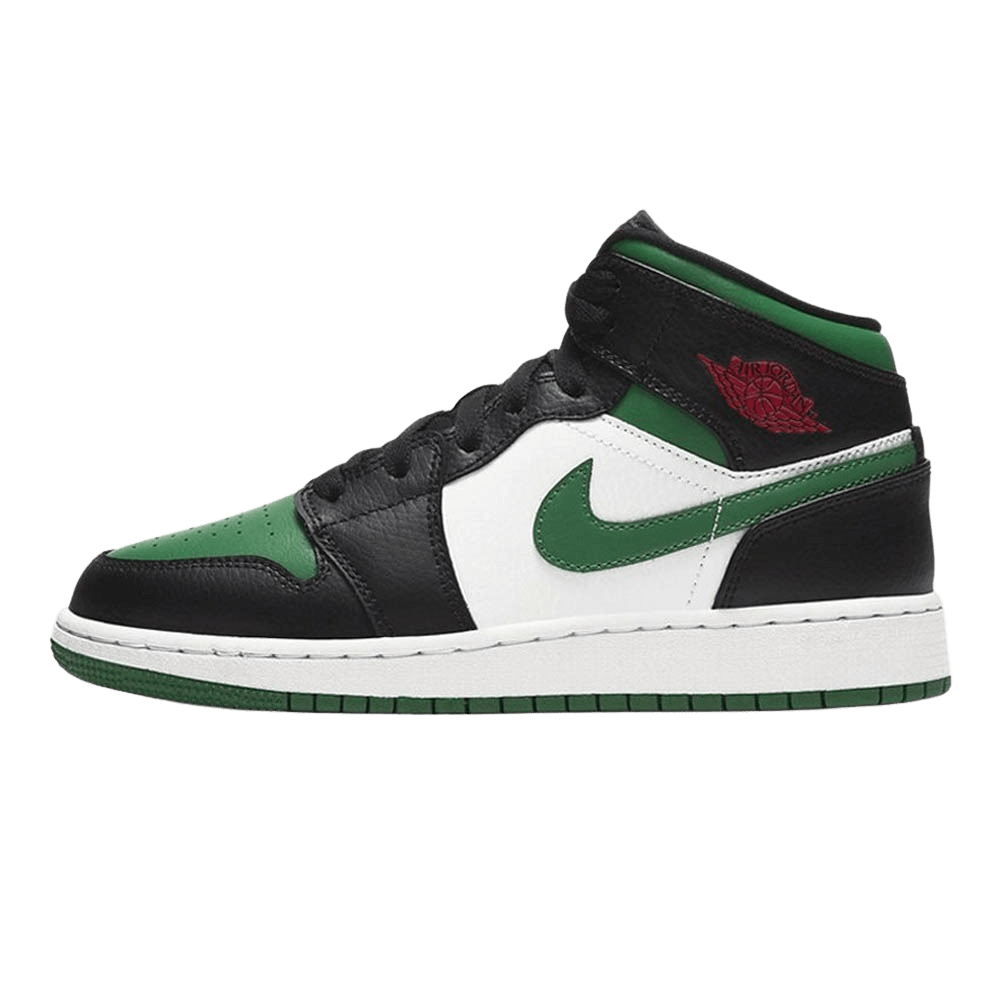 Air Jordan 1 Mid GS 'Black Pine Green'- Streetwear Fashion - lacezy.com