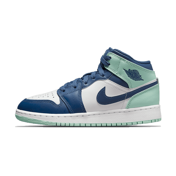 Air Jordan 1 Mid GS 'Blue Mint'- Streetwear Fashion - lacezy.com