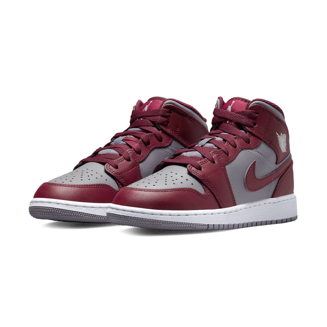 Air Jordan 1 Mid GS 'Cherrywood Red'- Streetwear Fashion - lacezy.com