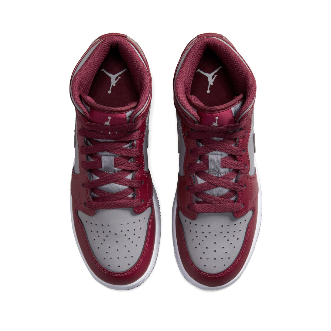 Air Jordan 1 Mid GS 'Cherrywood Red'- Streetwear Fashion - lacezy.com