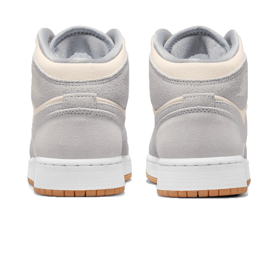 Air Jordan 1 Mid GS 'Coconut Milk Particle Grey'- Streetwear Fashion - lacezy.com