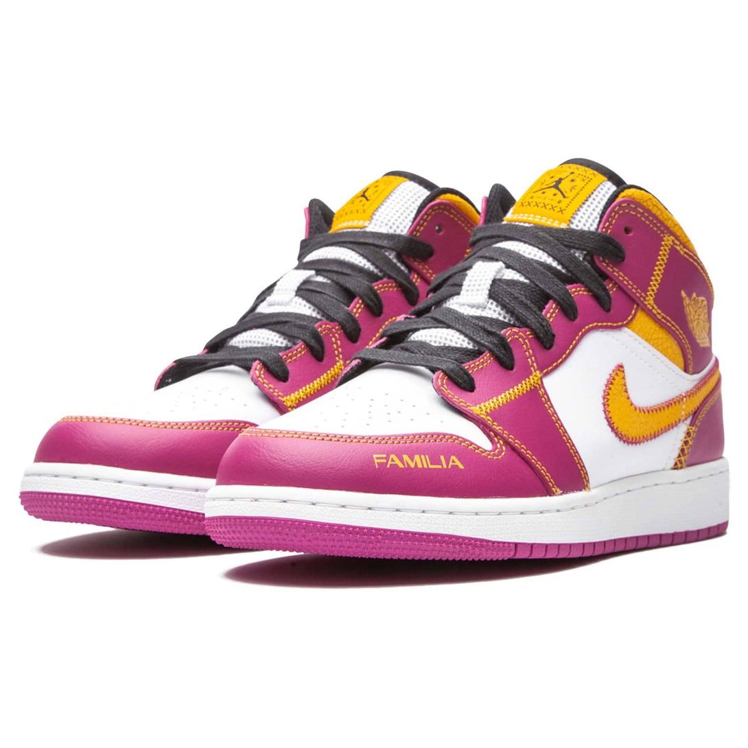 Air Jordan 1 Mid GS 'Día de Muertos'- Streetwear Fashion - lacezy.com