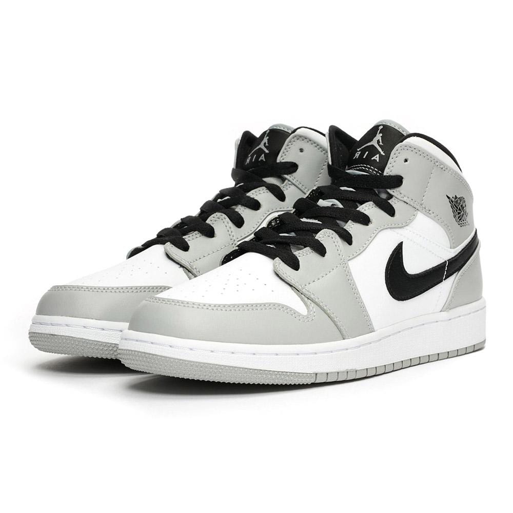 Air Jordan 1 Mid GS "Light Smoke Grey"- Streetwear Fashion - lacezy.com