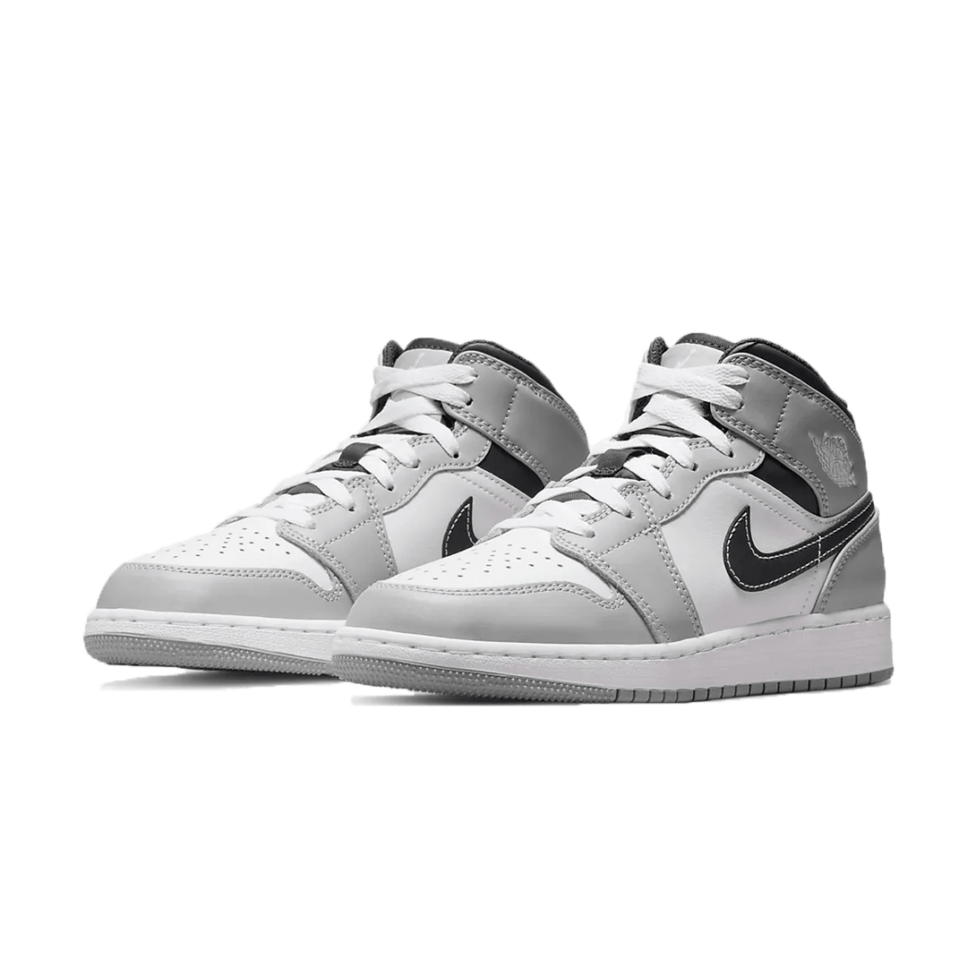 Air Jordan 1 Mid GS 'Light Smoke Grey'- Streetwear Fashion - lacezy.com