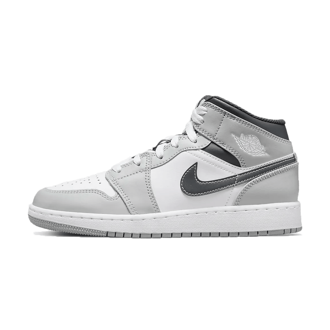 Air Jordan 1 Mid GS 'Light Smoke Grey'- Streetwear Fashion - lacezy.com