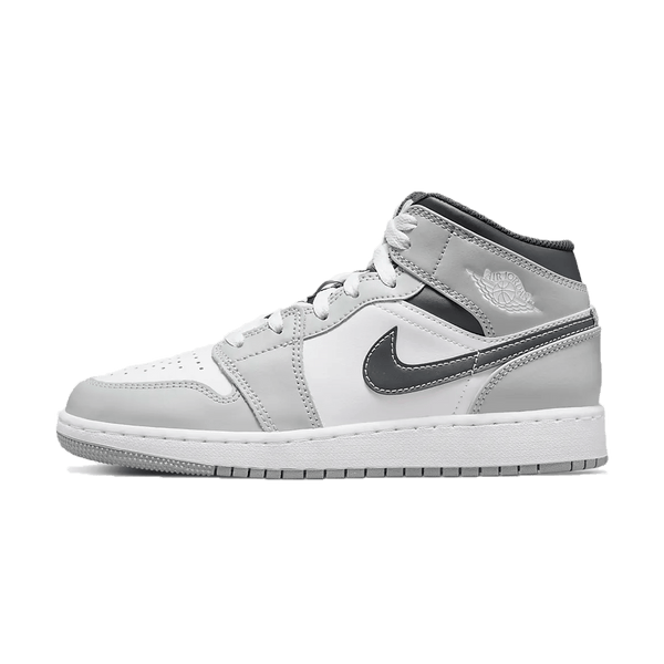 Air Jordan 1 Mid GS 'Light Smoke Grey'- Streetwear Fashion - lacezy.com