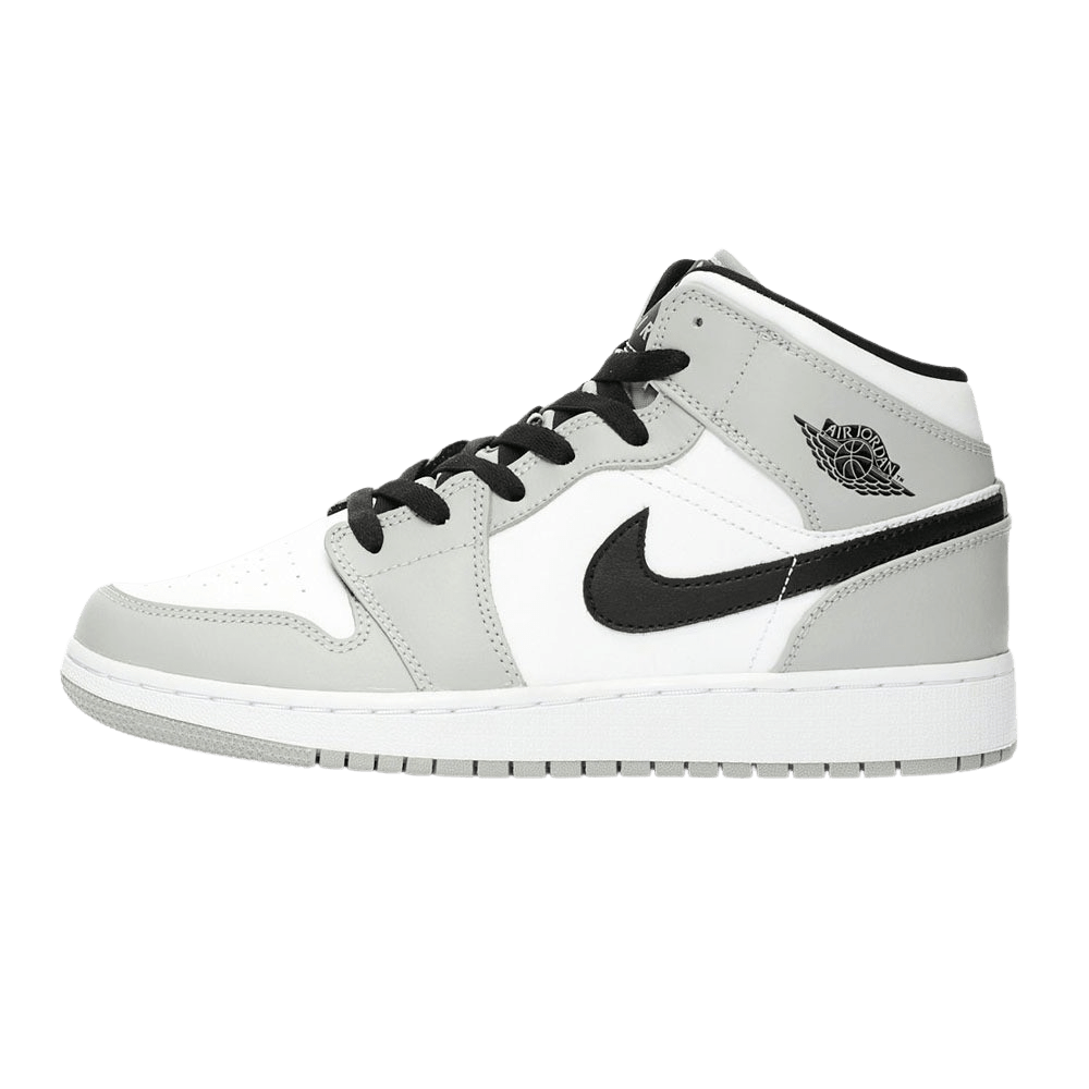 Air Jordan 1 Mid GS "Light Smoke Grey"- Streetwear Fashion - lacezy.com