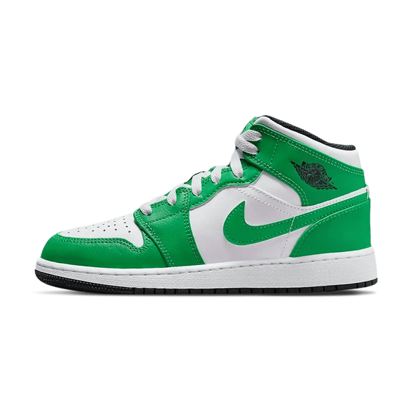 Air Jordan 1 Mid GS 'Lucky Green'- Streetwear Fashion - lacezy.com