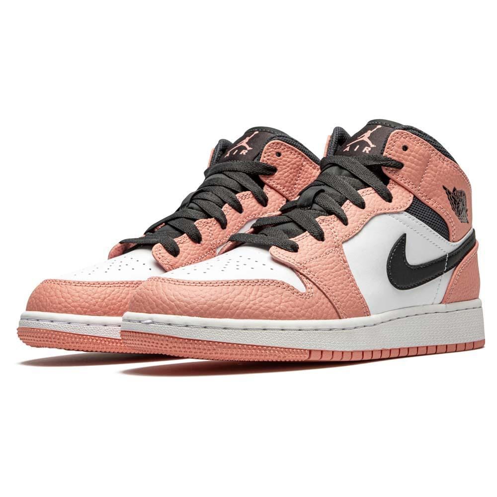 Air Jordan 1 Mid GS ‘Pink Quartz’- Streetwear Fashion - lacezy.com