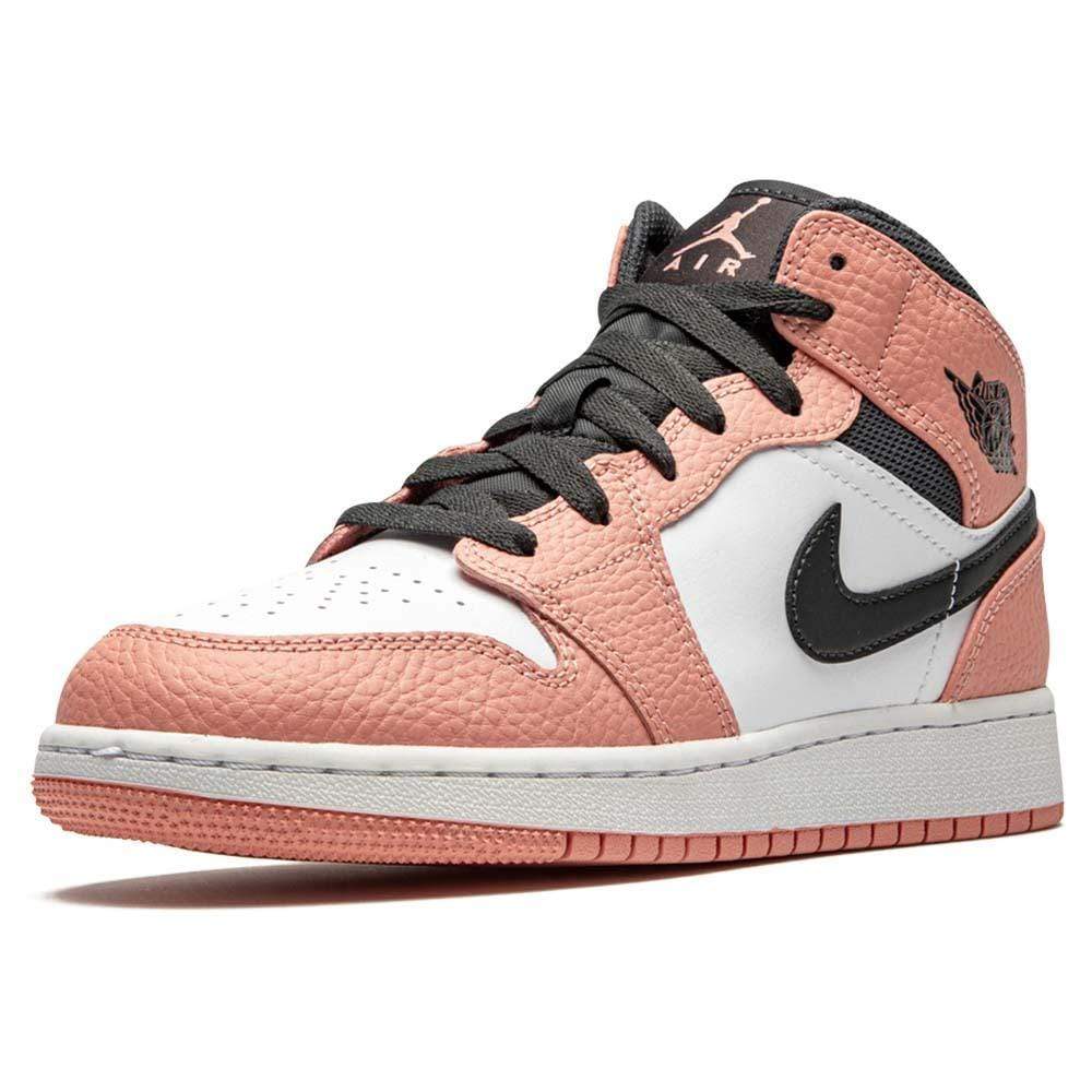 Air Jordan 1 Mid GS ‘Pink Quartz’- Streetwear Fashion - lacezy.com