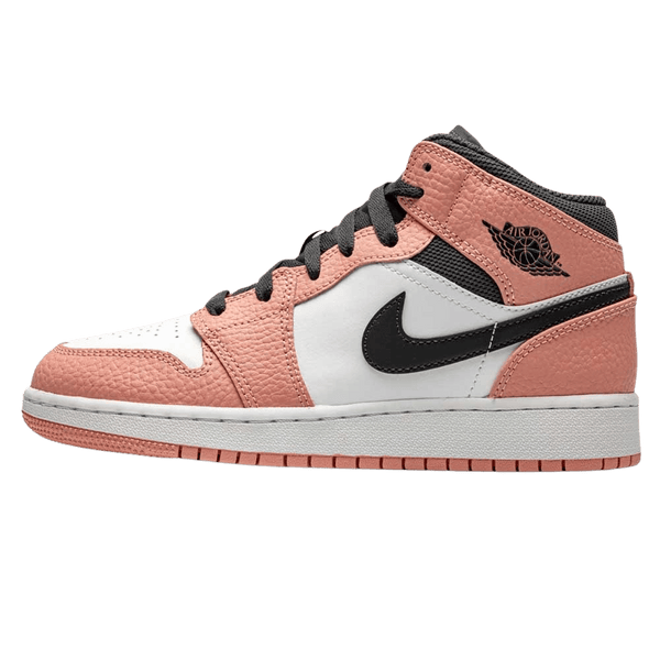 Air Jordan 1 Mid GS ‘Pink Quartz’- Streetwear Fashion - lacezy.com