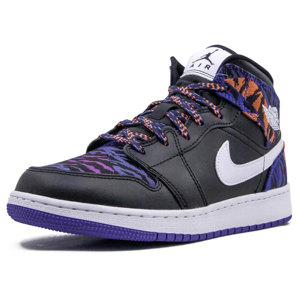 Air Jordan 1 Mid GS 'Tiger Print'- Streetwear Fashion - lacezy.com