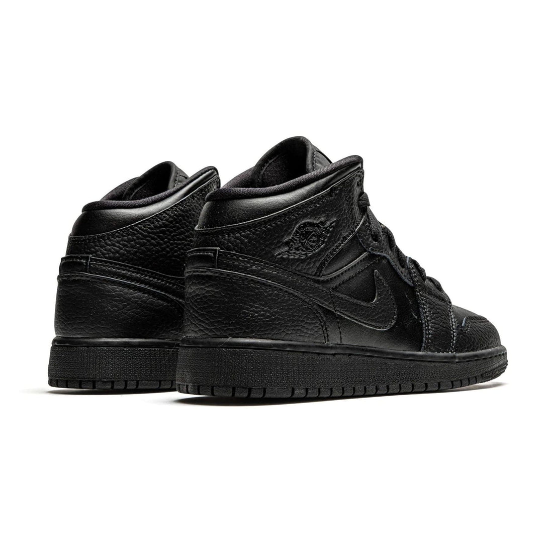 Air Jordan 1 Mid GS 'Triple Black' 2020- Streetwear Fashion - lacezy.com