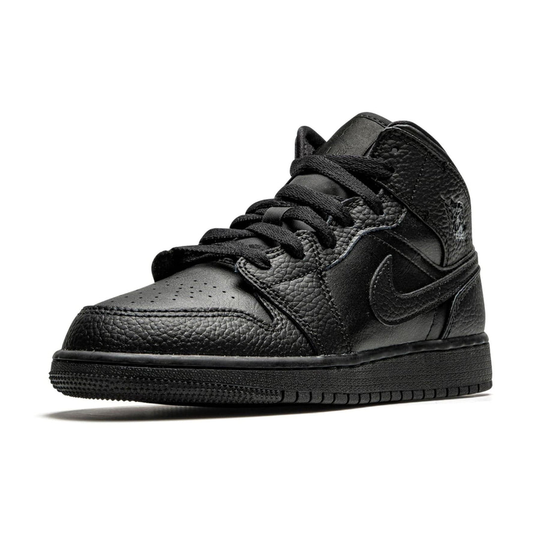 Air Jordan 1 Mid GS 'Triple Black' 2020- Streetwear Fashion - lacezy.com