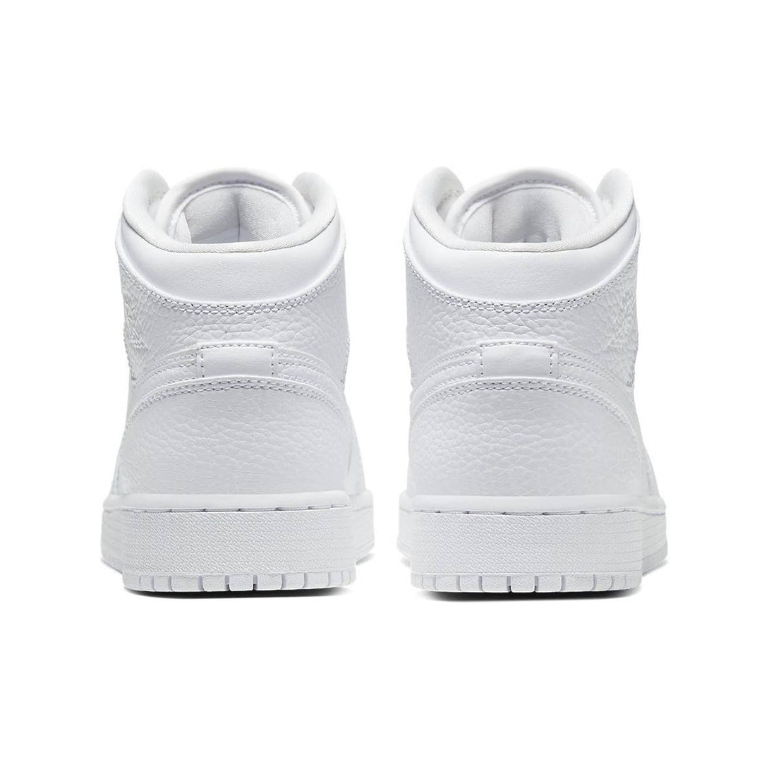 Air Jordan 1 Mid GS 'Triple White'- Streetwear Fashion - lacezy.com