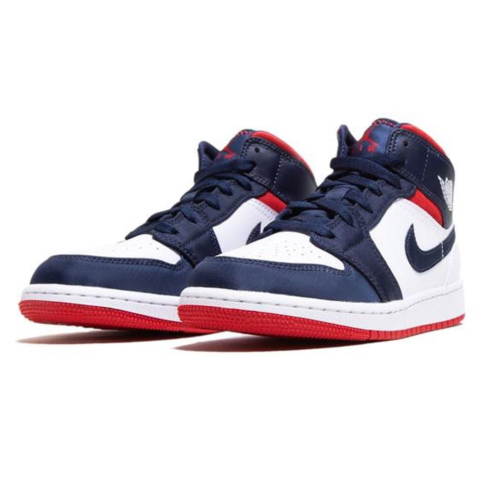 Air Jordan 1 Mid GS 'USA Olympic'- Streetwear Fashion - lacezy.com