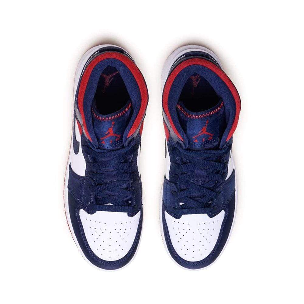 Air Jordan 1 Mid GS 'USA Olympic'- Streetwear Fashion - lacezy.com