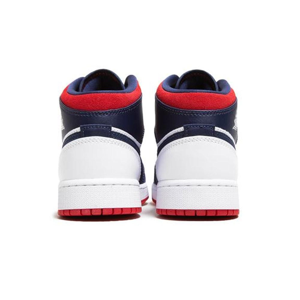 Air Jordan 1 Mid GS 'USA Olympic'- Streetwear Fashion - lacezy.com