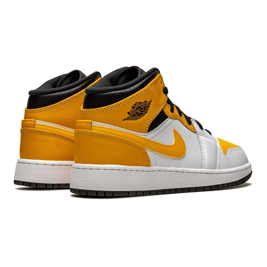 Air Jordan 1 Mid GS 'University Gold'- Streetwear Fashion - lacezy.com