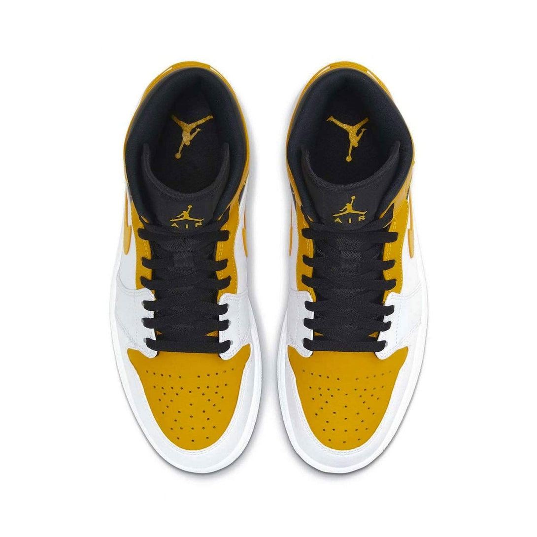 Air Jordan 1 Mid GS 'University Gold'- Streetwear Fashion - lacezy.com