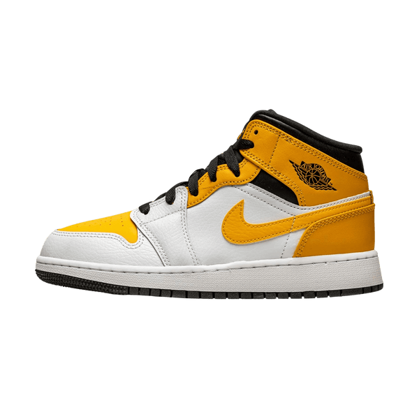 Air Jordan 1 Mid GS 'University Gold'- Streetwear Fashion - lacezy.com