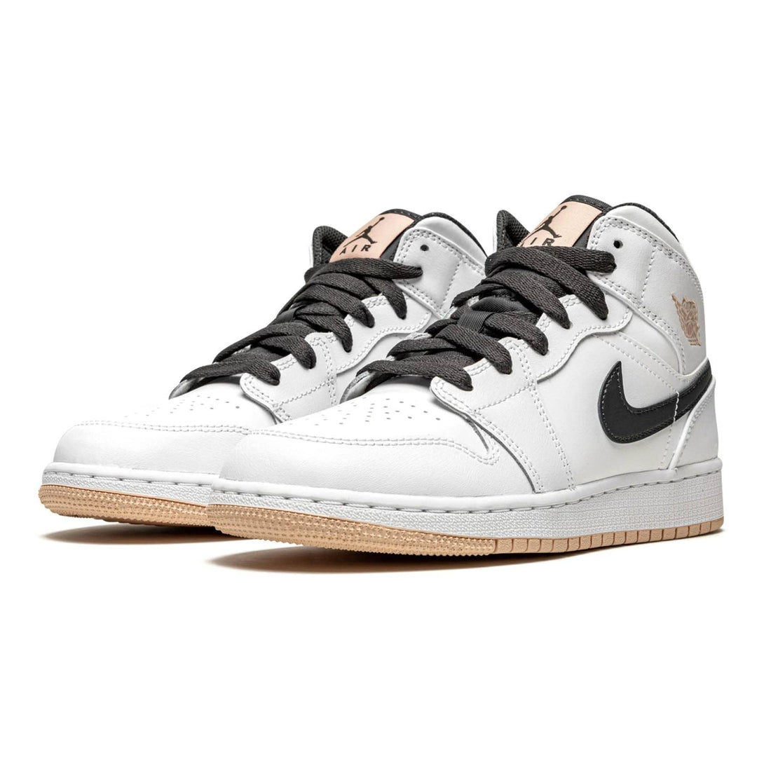 Air Jordan 1 Mid GS 'White Arctic Orange'- Streetwear Fashion - lacezy.com