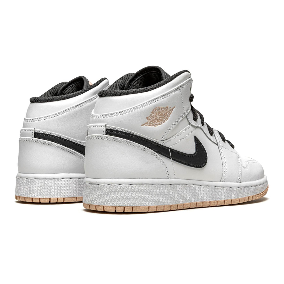 Air Jordan 1 Mid GS 'White Arctic Orange'- Streetwear Fashion - lacezy.com