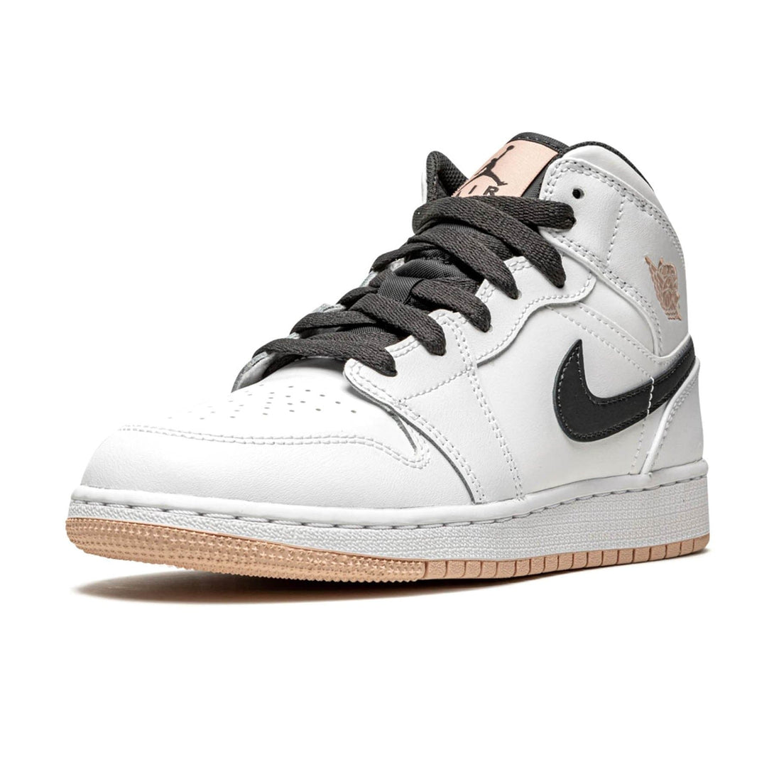 Air Jordan 1 Mid GS 'White Arctic Orange'- Streetwear Fashion - lacezy.com