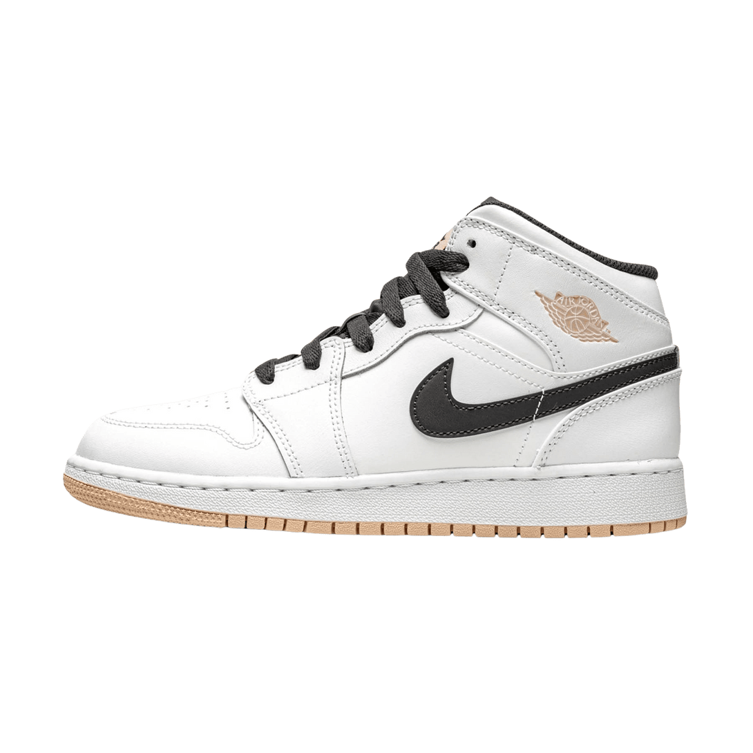 Air Jordan 1 Mid GS 'White Arctic Orange'- Streetwear Fashion - lacezy.com