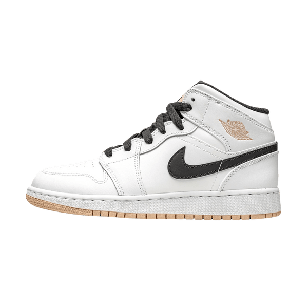 Air Jordan 1 Mid GS 'White Arctic Orange'- Streetwear Fashion - lacezy.com