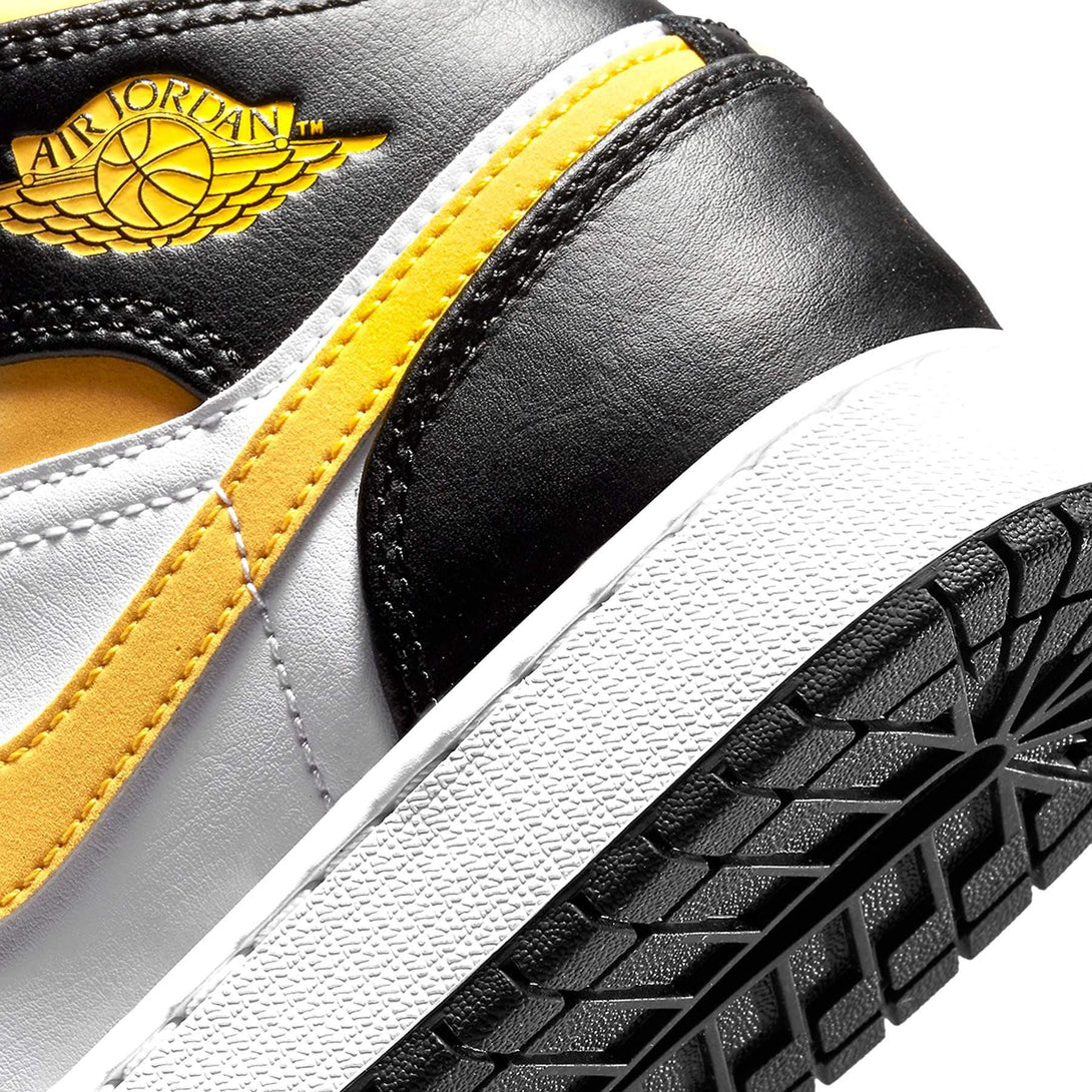 Air Jordan 1 Mid GS 'White Pollen Black'- Streetwear Fashion - lacezy.com