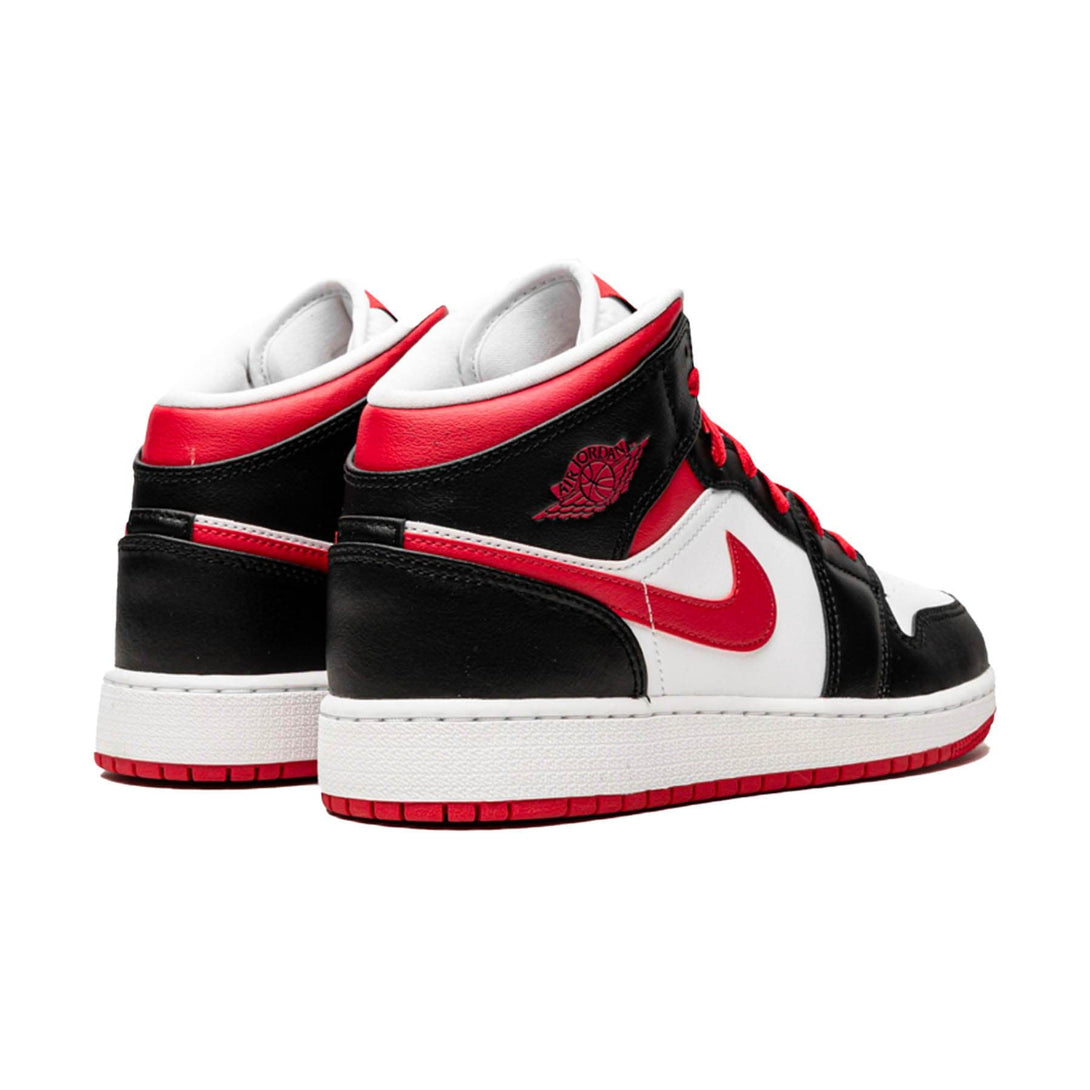 Air Jordan 1 Mid GS 'White Very Berry'- Streetwear Fashion - lacezy.com