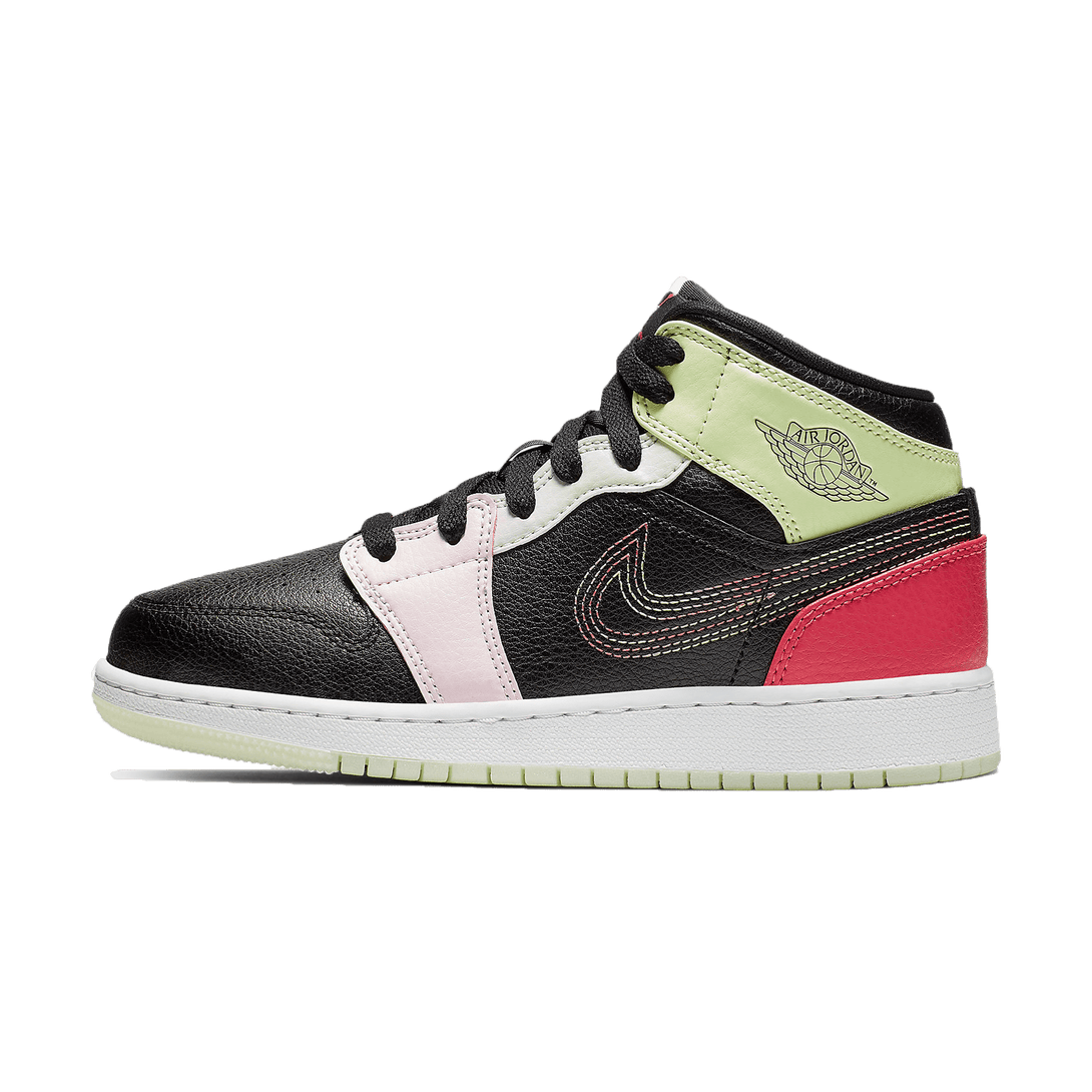 Air Jordan 1 Mid 'Glow In The Dark'- Streetwear Fashion - lacezy.com