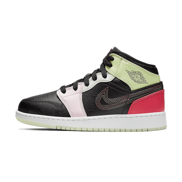 Air Jordan 1 Mid 'Glow In The Dark'- Streetwear Fashion - lacezy.com