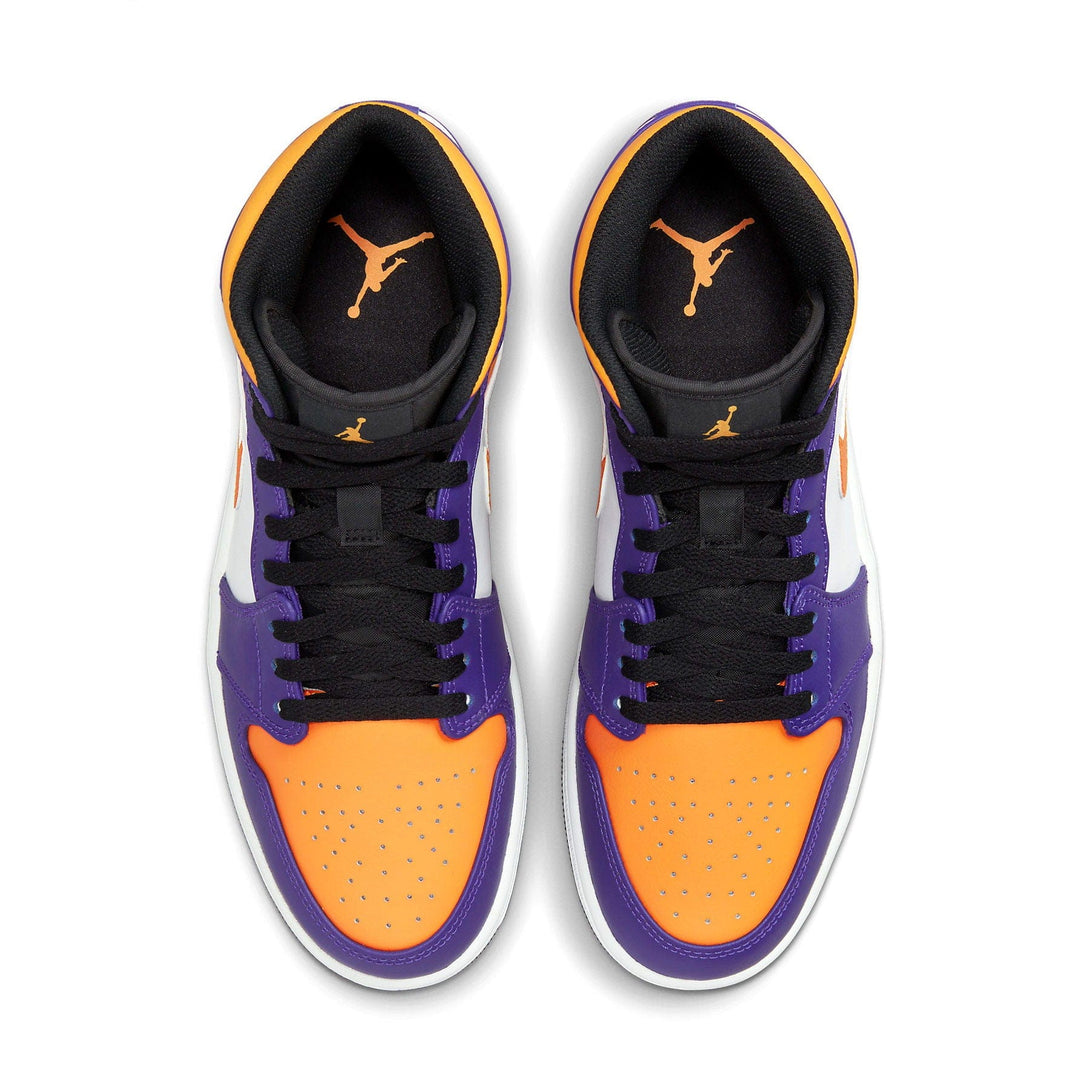 Air Jordan 1 Mid 'Lakers'- Streetwear Fashion - lacezy.com