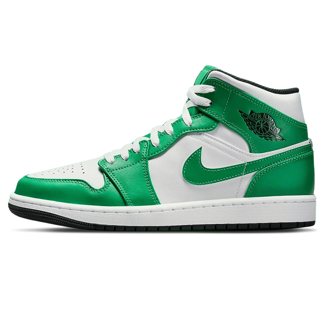 Air Jordan 1 Mid 'Lucky Green'- Streetwear Fashion - lacezy.com