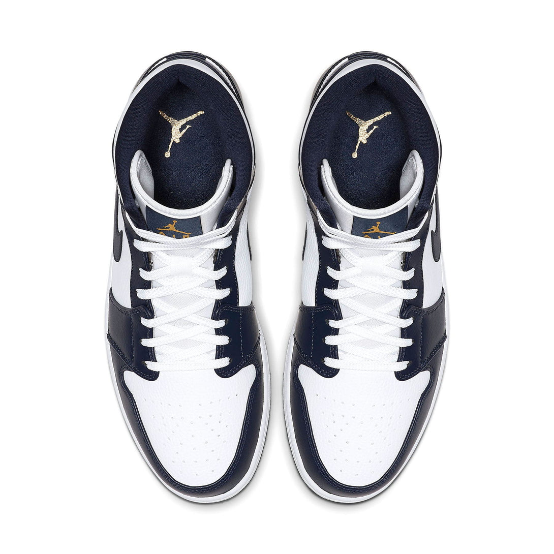 Air Jordan 1 Mid 'Obsidian'- Streetwear Fashion - lacezy.com