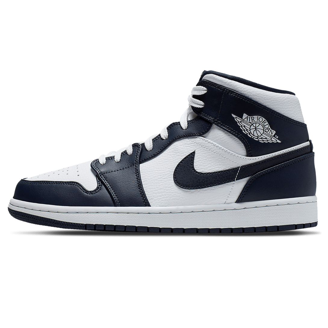 Air Jordan 1 Mid 'Obsidian'- Streetwear Fashion - lacezy.com